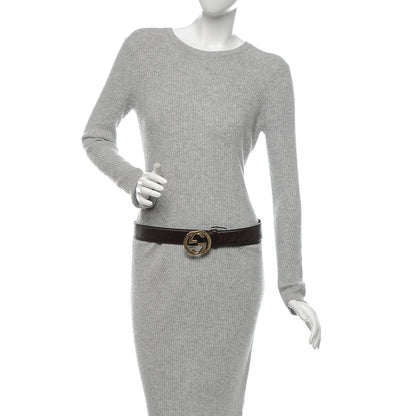 Gucci Guccissima Interlocking G 40mm Belt 90 36 Dark Brown 2 of 6