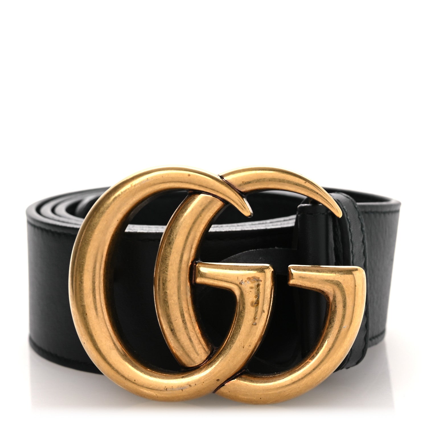 Gucci Calfskin Double G 40mm Belt 90 36 Black 1 of 9