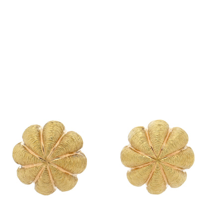Tiffany 18K Yellow Gold Sea Urchin Earrings 1 of 5