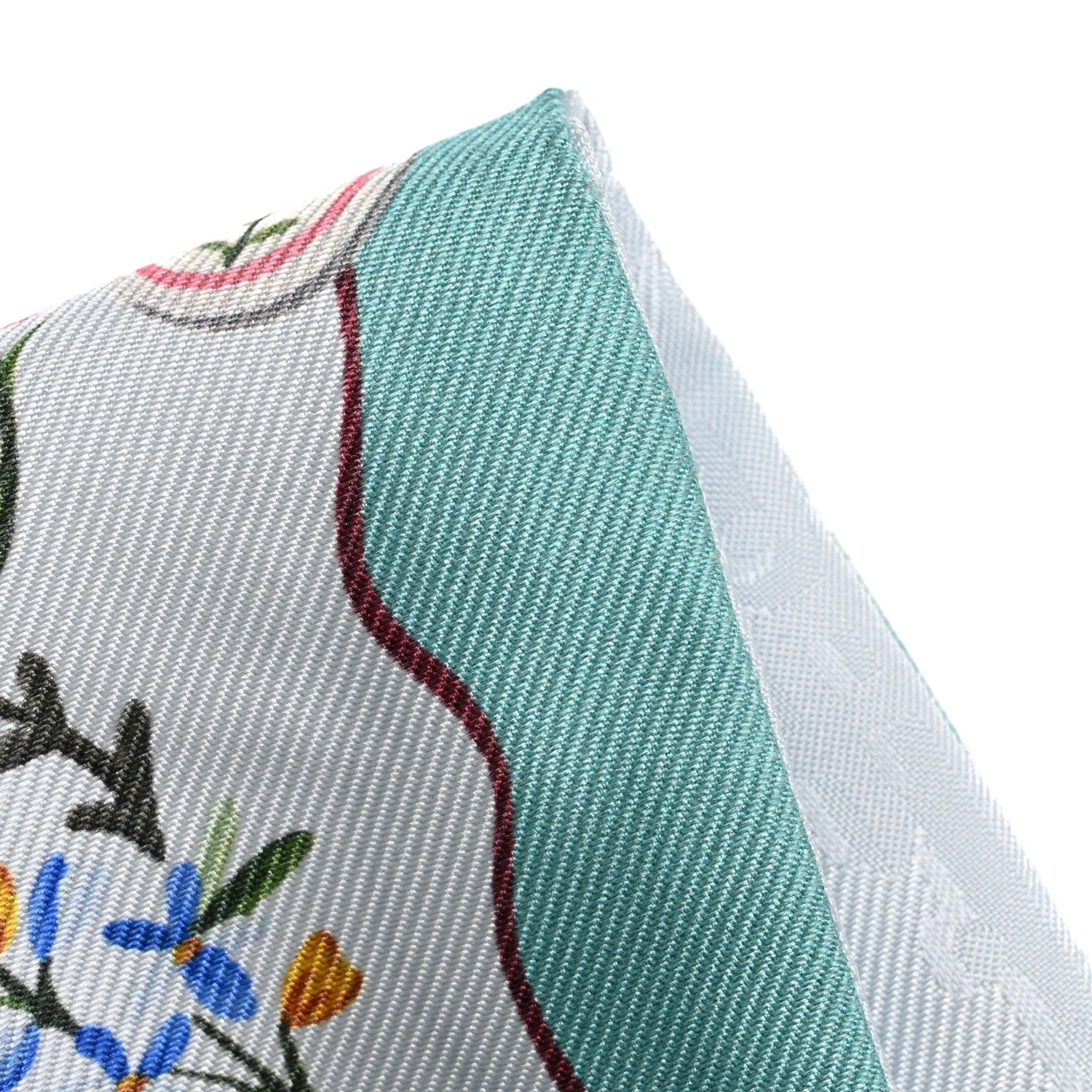 Christian Dior Silk Dioramour Revolution Flowers Mitzah Scarf Blue