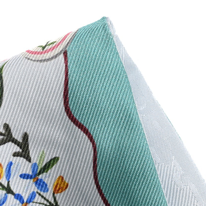 Christian Dior Silk Dioramour Revolution Flowers Mitzah Scarf Blue Multicolor 5 of 5