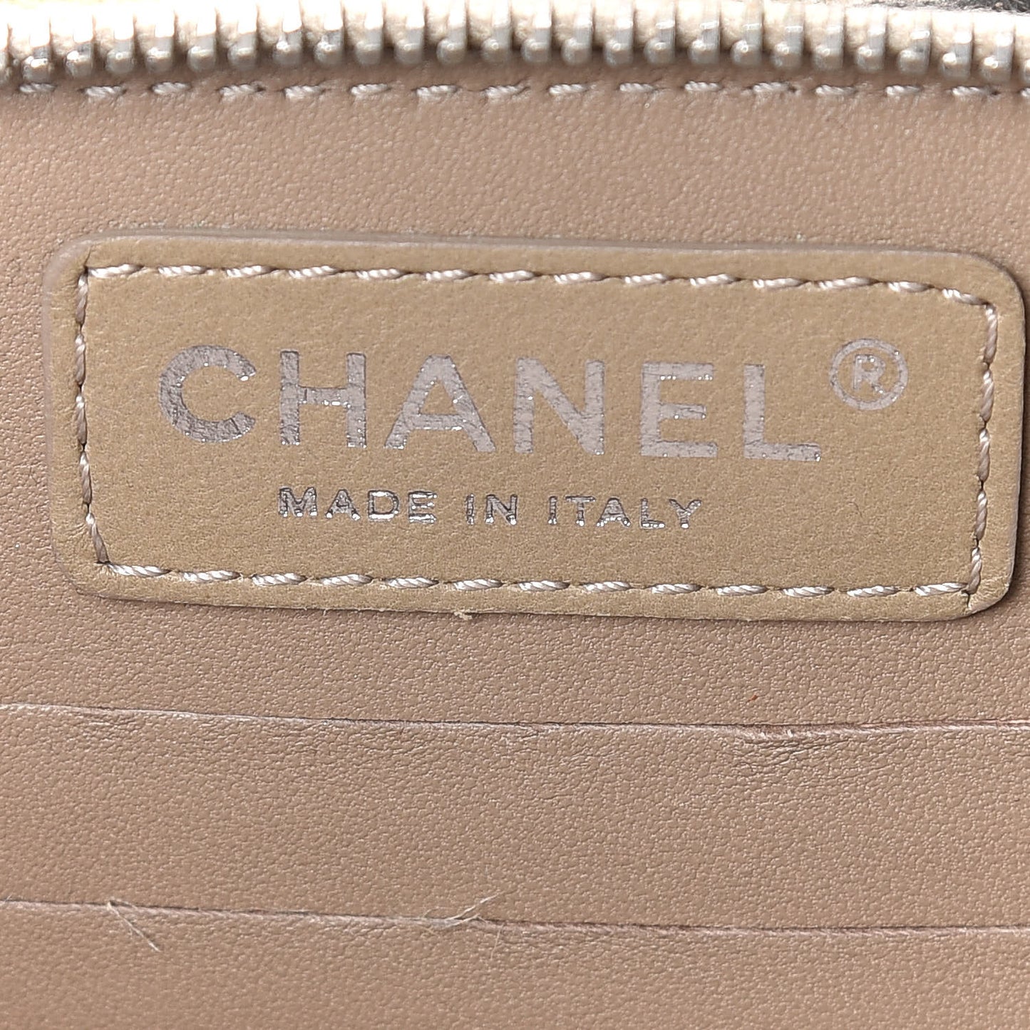 Crackled Aged Calfskin Mini Crossbody Flap Gold