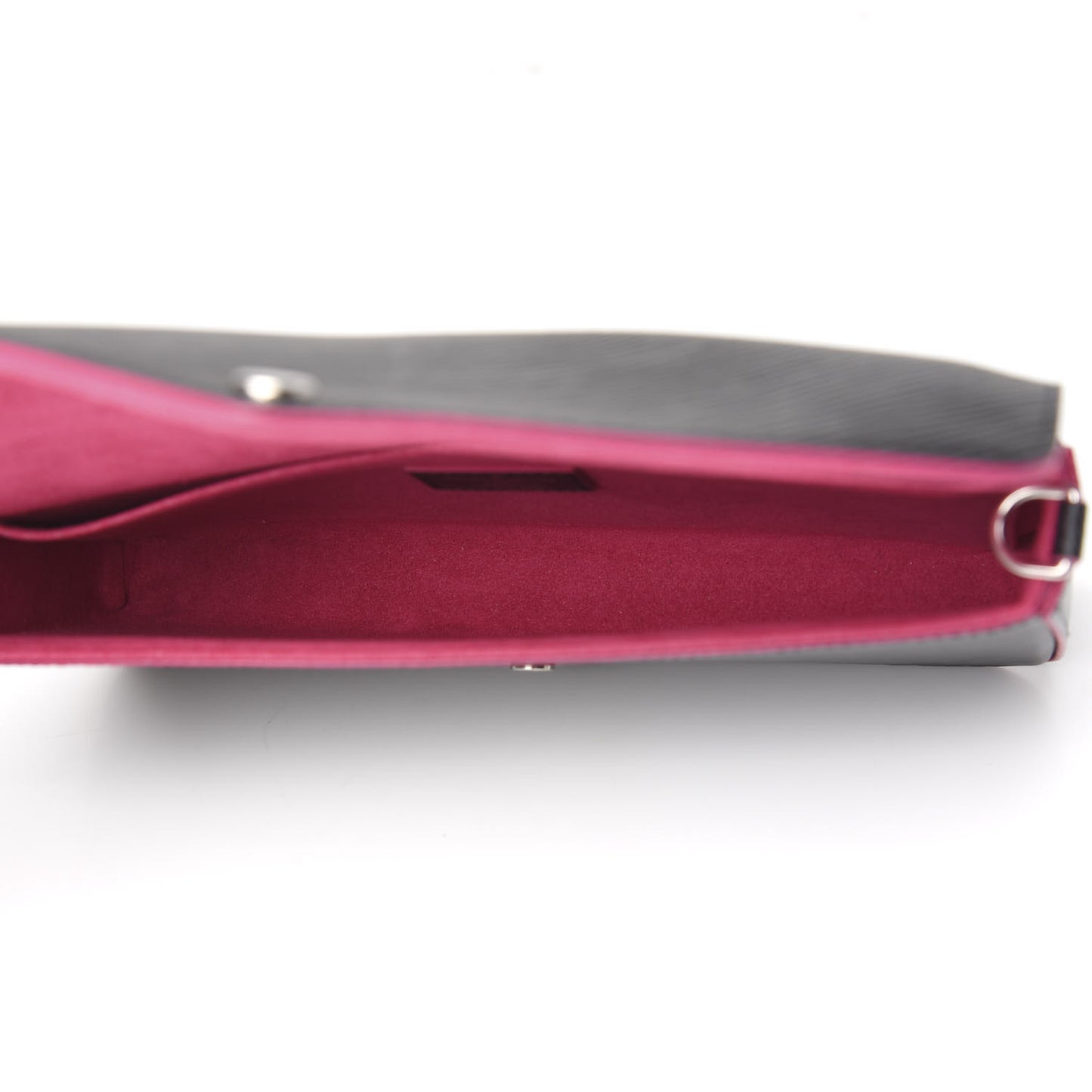 Epi Pochette Felicie Black Hot Pink