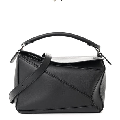 Loewe Calfskin Small Puzzle Bag Black 1 of 9