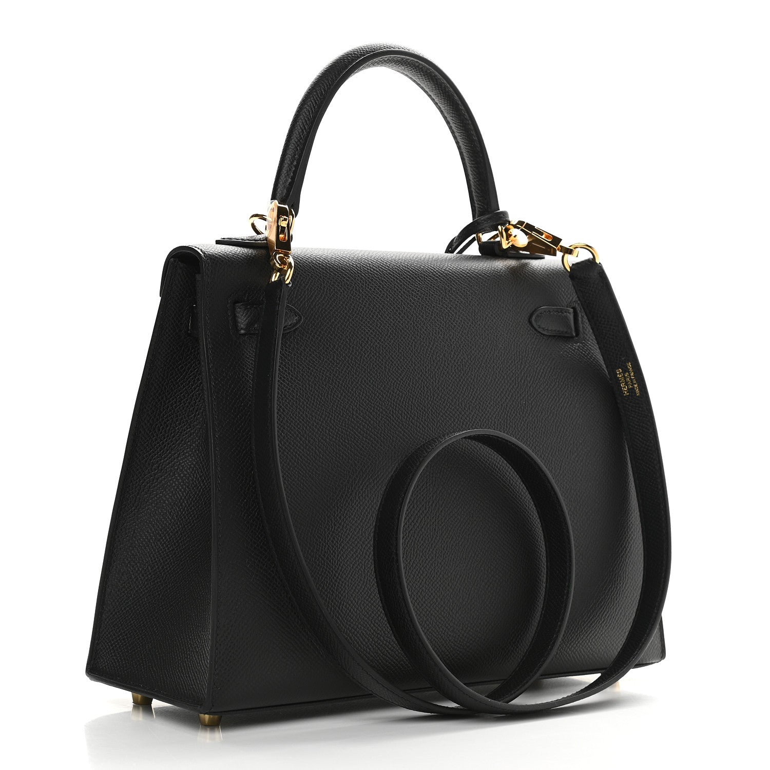 Hermes Epsom Kelly Sellier 25 Black 3 of 10
