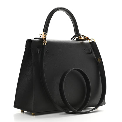 Hermes Epsom Kelly Sellier 25 Black 3 of 10
