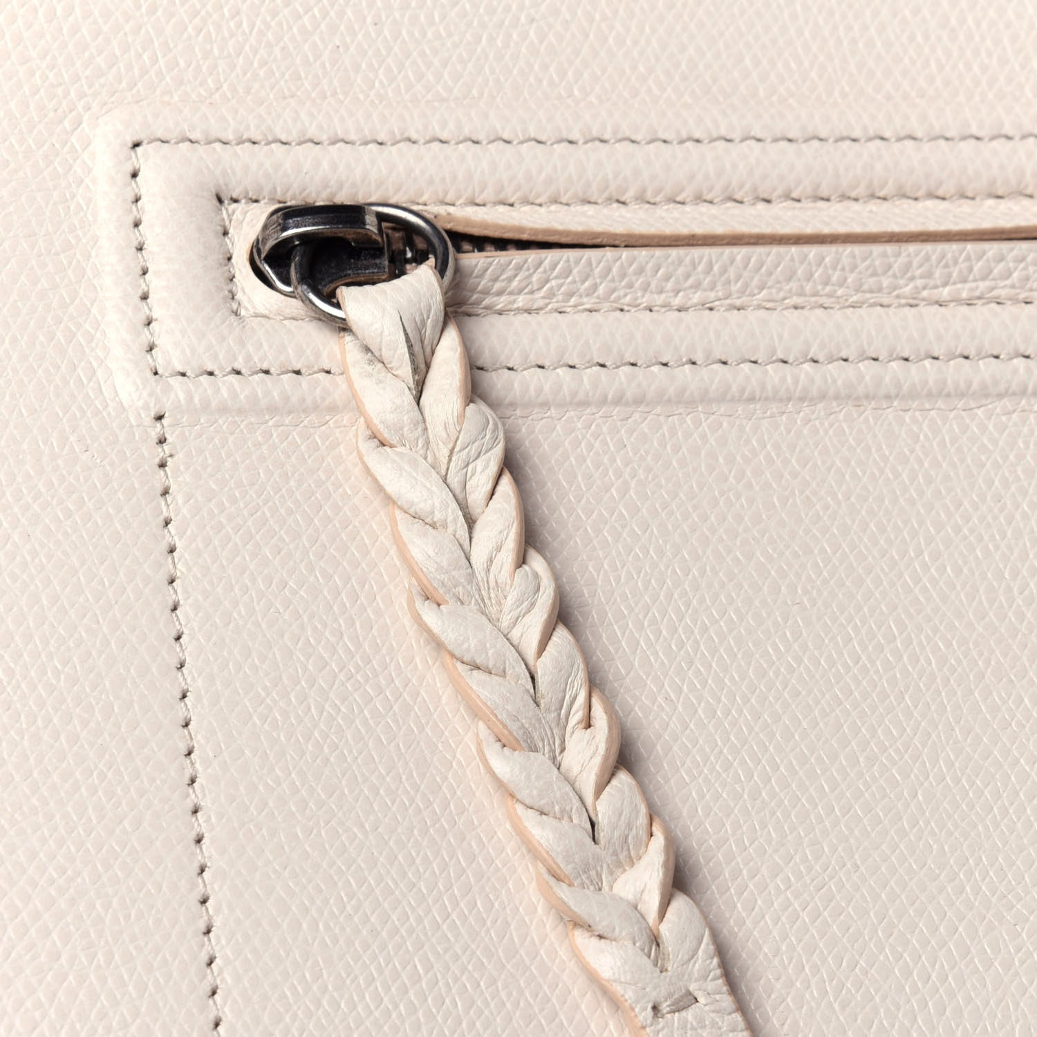 Celine Grained Calfskin Medium Phantom Luggage Cream 11 of 12