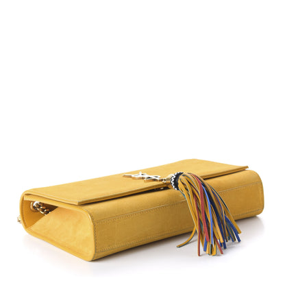 Saint Laurent Suede Medium Classic Monogram Kate Tassel Satchel Saffron Yellow 4 of 9