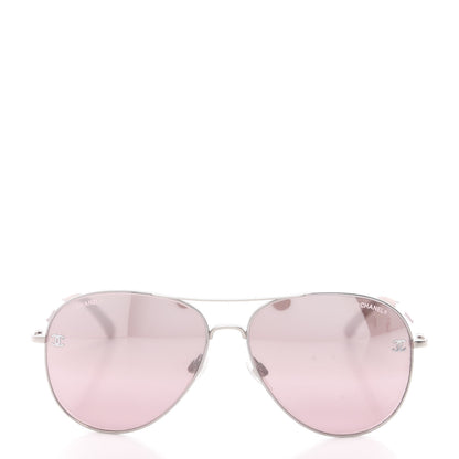 Chanel CC Aviator Sunglasses 4189-T-Q Pink 3 of 20