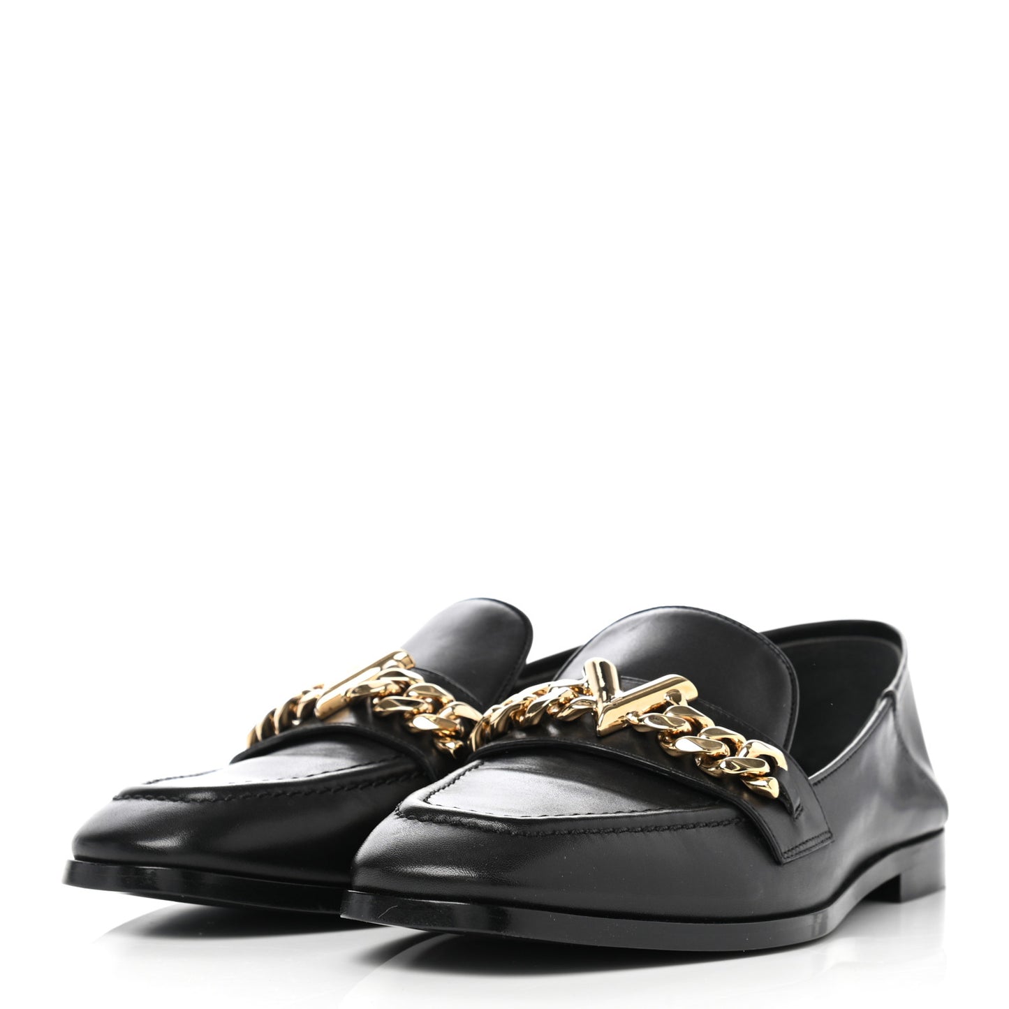 Calfskin Prime Time Flat Loafer 36 Black