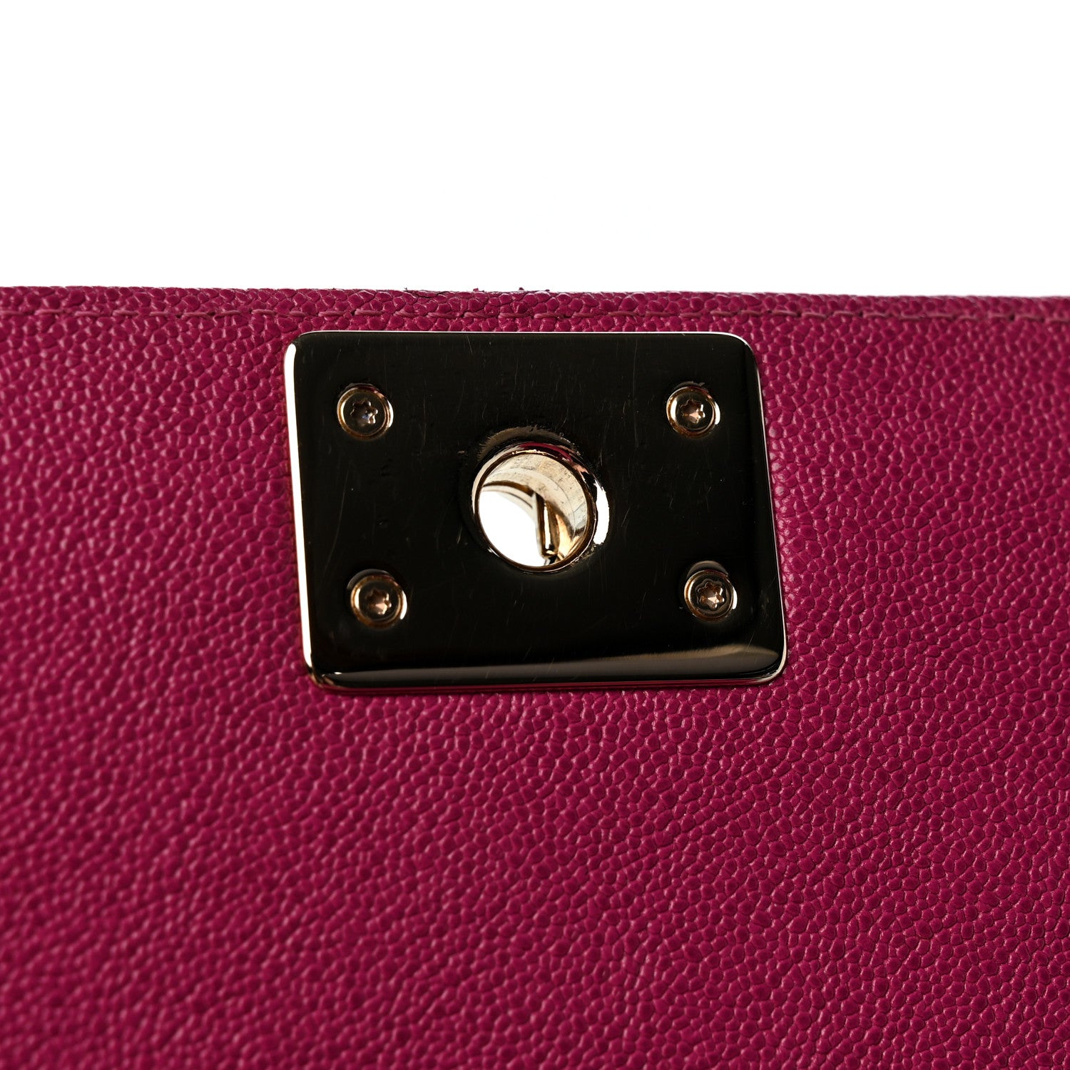 Chanel Caviar Quilted North South Boy Flap Fuchsia 12 of 12