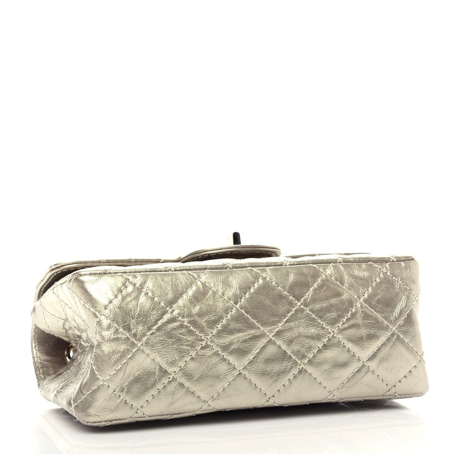 Chanel Aged Calfskin Quilted 2.55 Reissue Mini Flap Light Gold 4 of 10