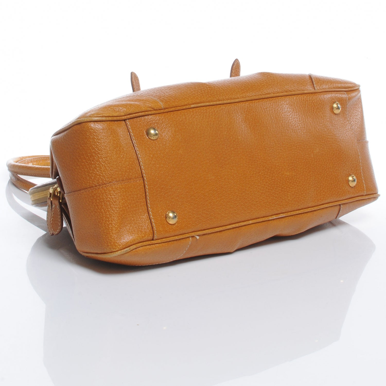 Prada Leather Frame Tote Deserto 4 of 10