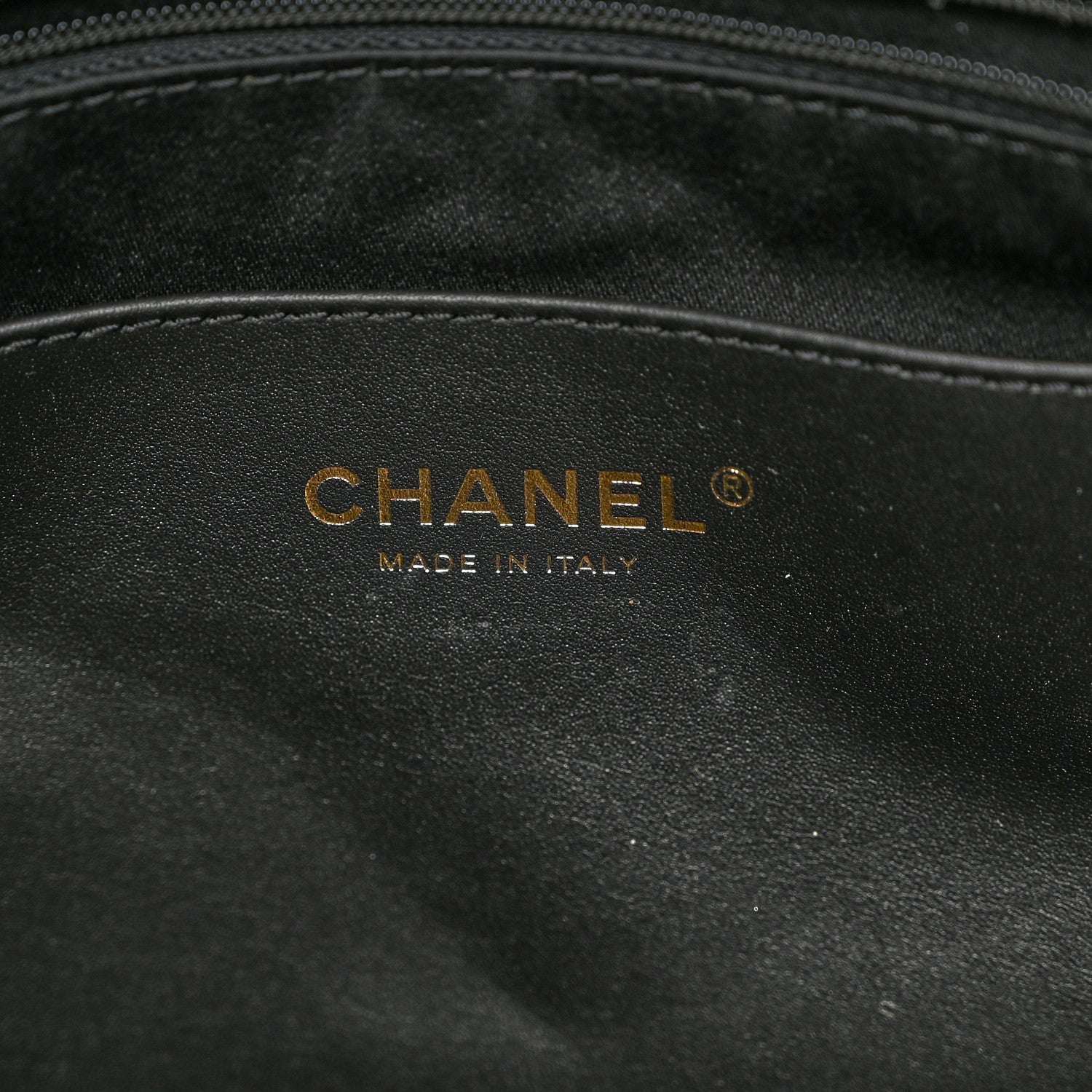 Chanel Shiny Lambskin Quilted Shopping Bag Black 6 of 10