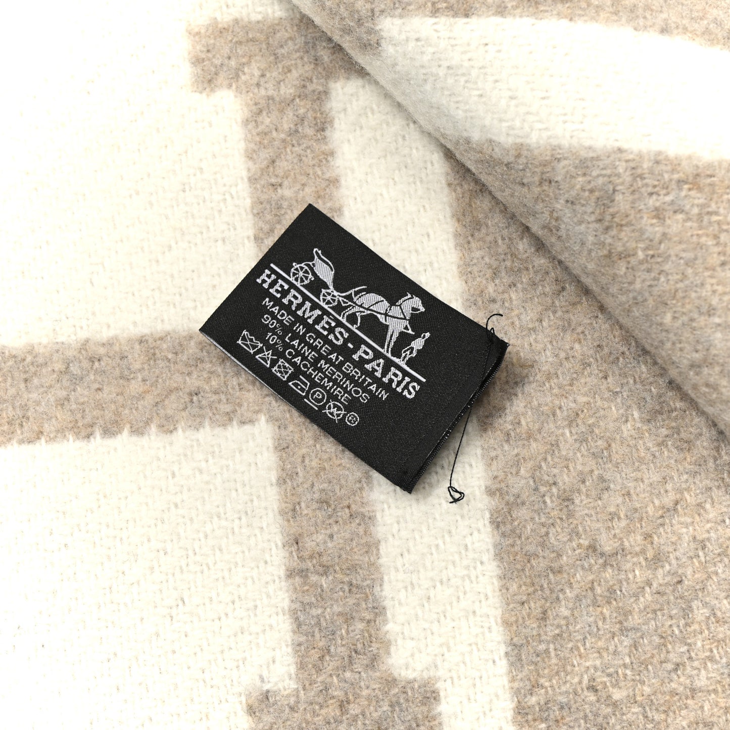 Wool Cashmere Avalon III Blanket Coco Camomille