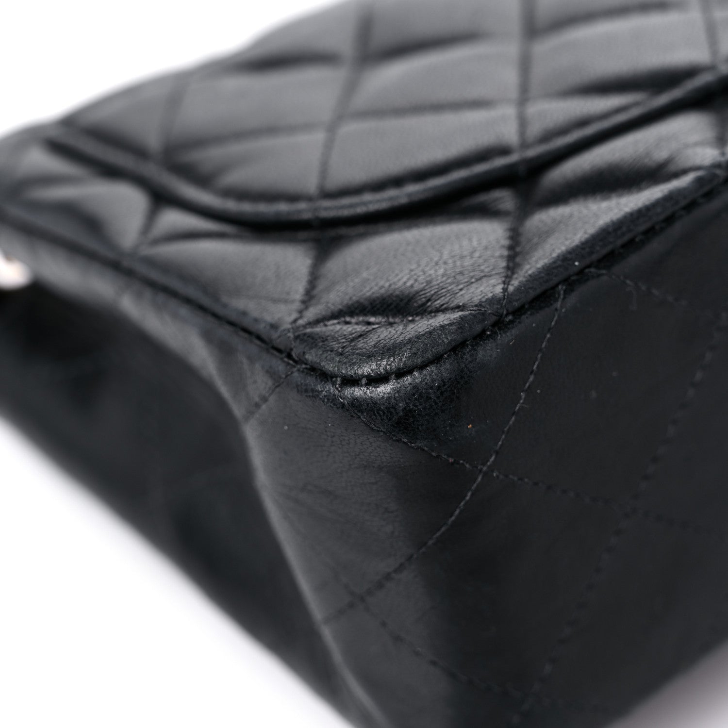 Chanel Lambskin Quilted Mini Square Flap Black 9 of 18
