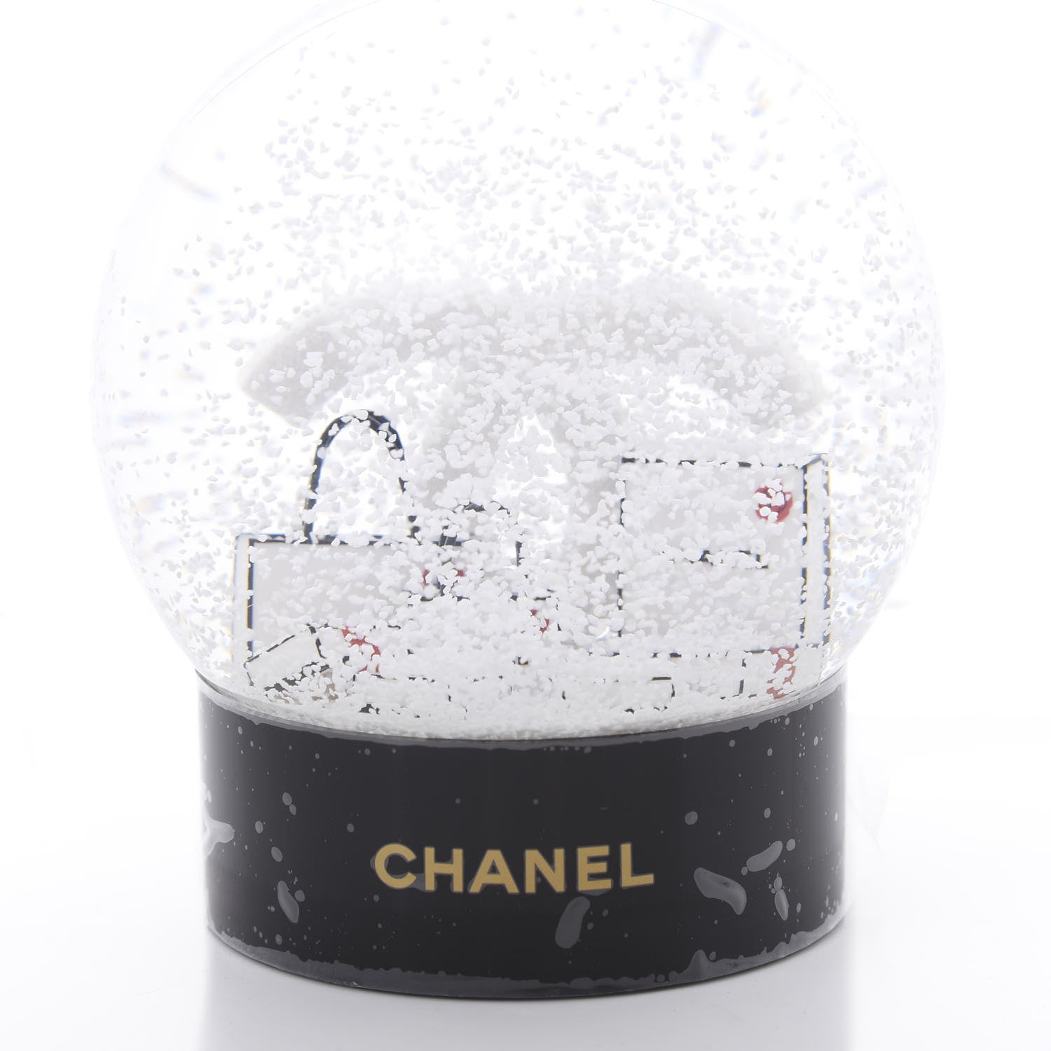 Chanel Glass CC Shopping Bag Snow Globe 4 of 6