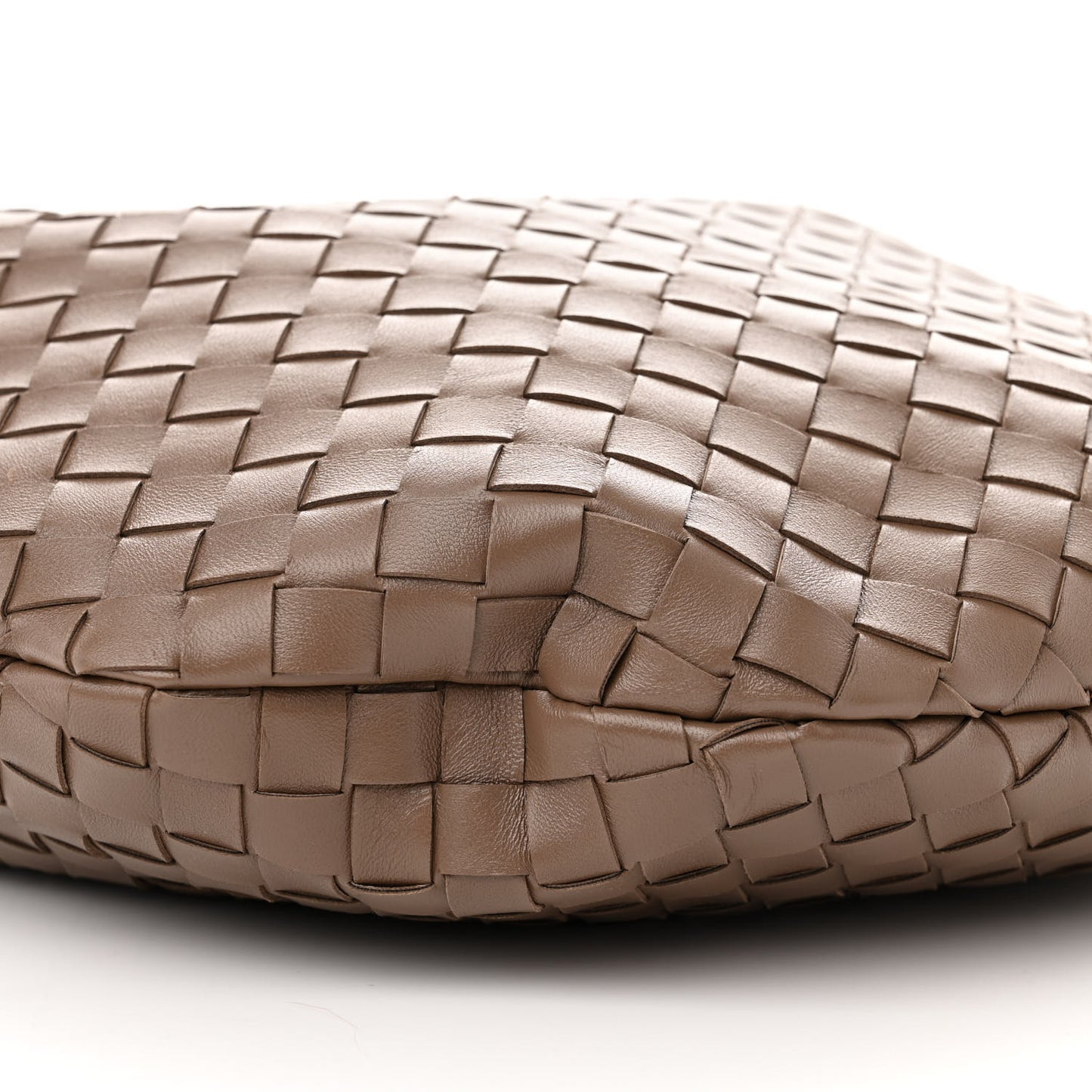 Nappa Intrecciato Medium Sardine Bag Taupe Grey