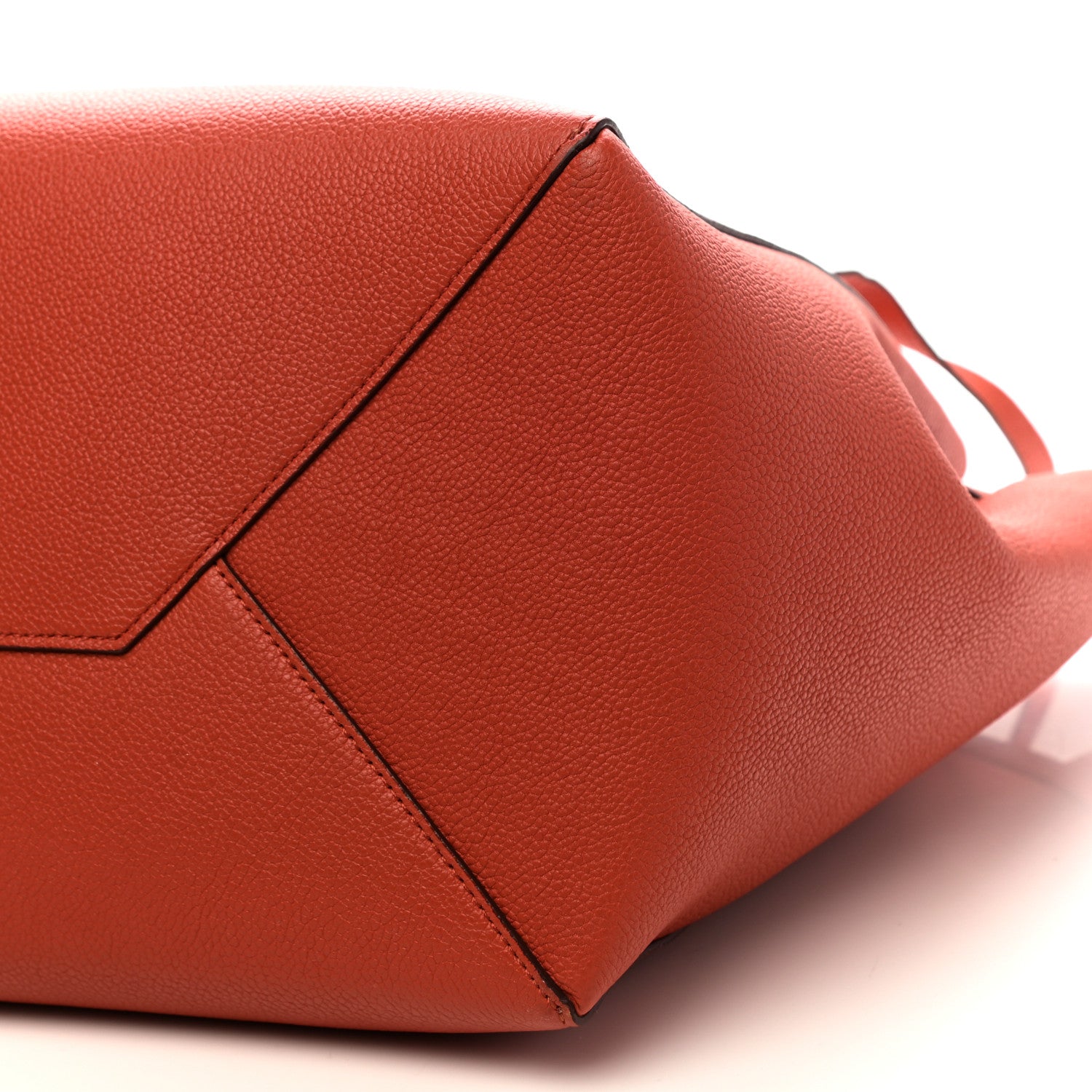 Celine Soft Grained Calfskin Small Belt Cabas Fox Red 10 of 18