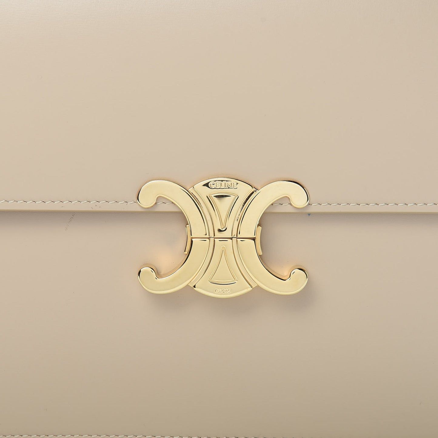 Shiny Calfskin Large Triomphe Nude