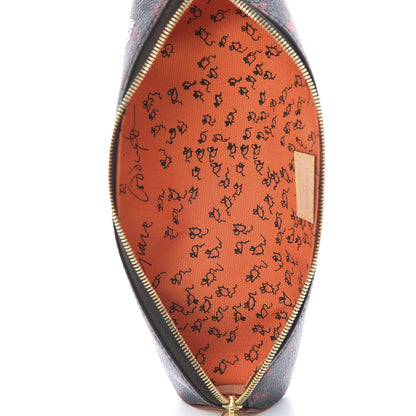Louis Vuitton Catogram Elizabeth Pouch Orange Marron 5 of 7