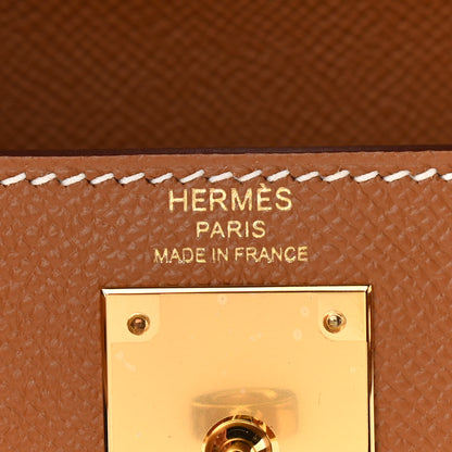 Hermes Epsom Kelly Sellier 28 Gold 6 of 11