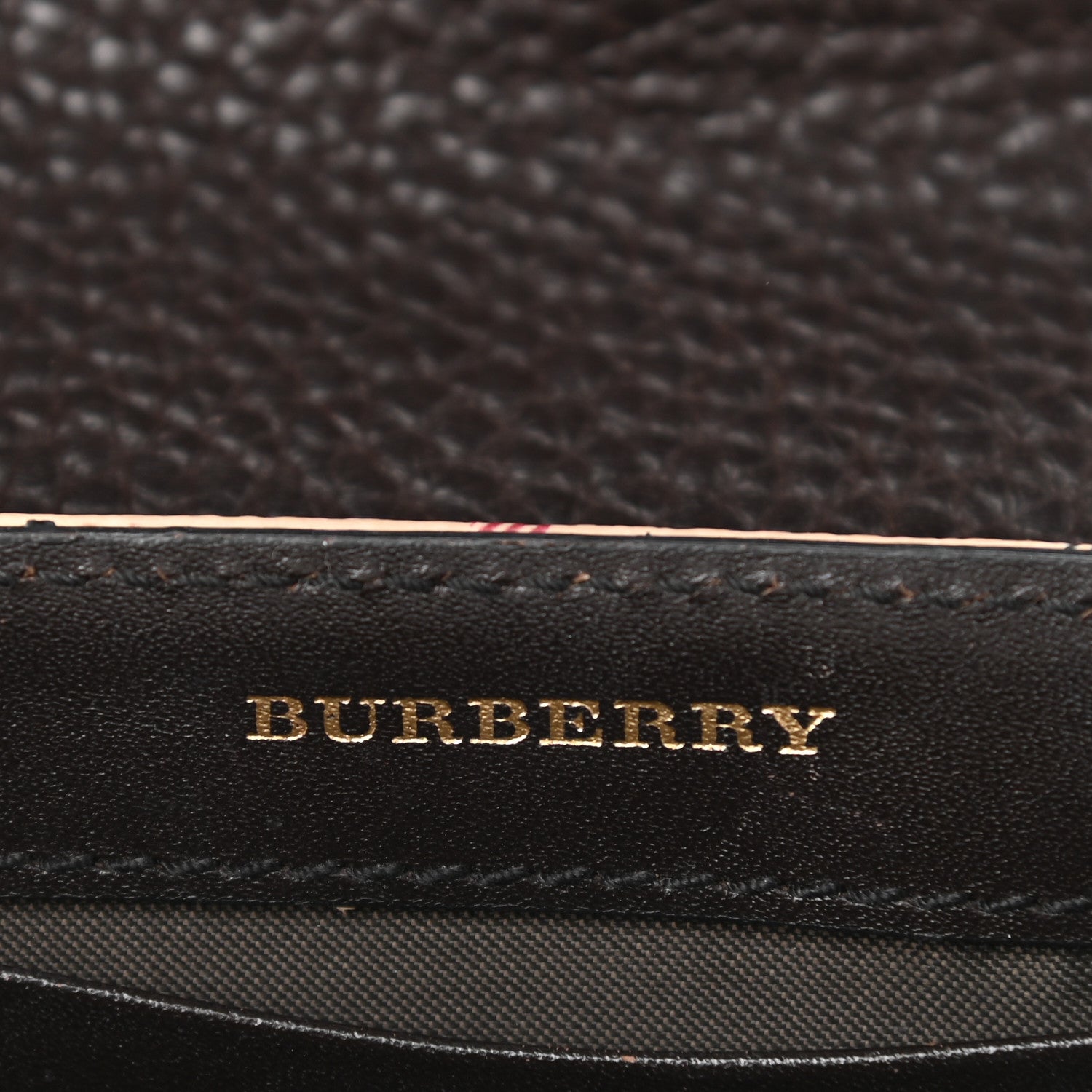 Burberry Haymarket Check Mini Tassel Crossbody Bag Chocolate 6 of 12