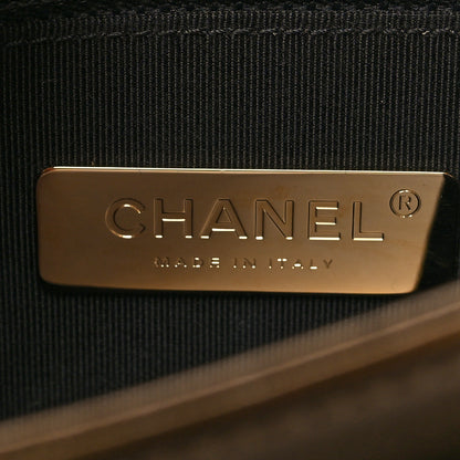 Chanel Metallic Calfskin Caviar Quilted Mini Chain Handle Flap Gold 6 of 11