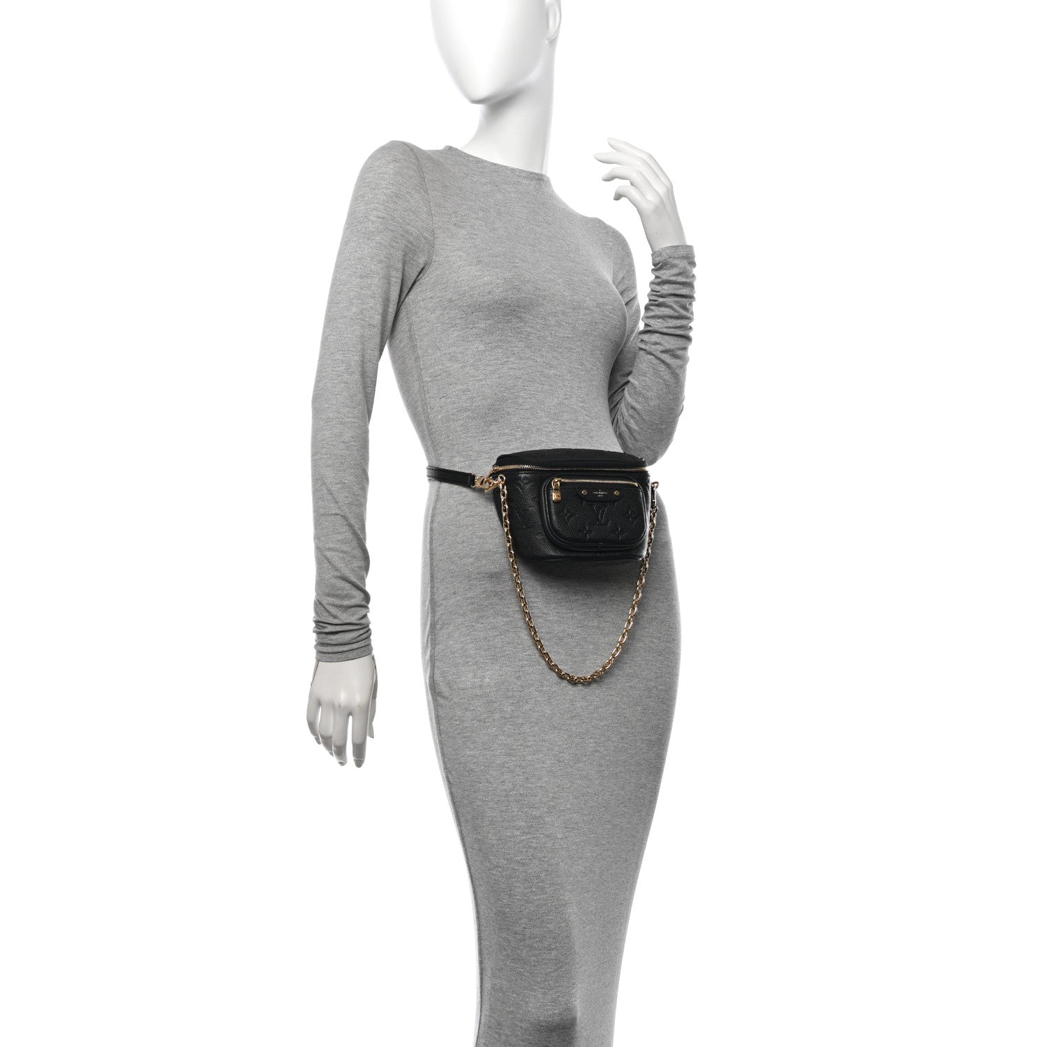 Louis Vuitton Empreinte Mini Bumbag Black 2 of 12