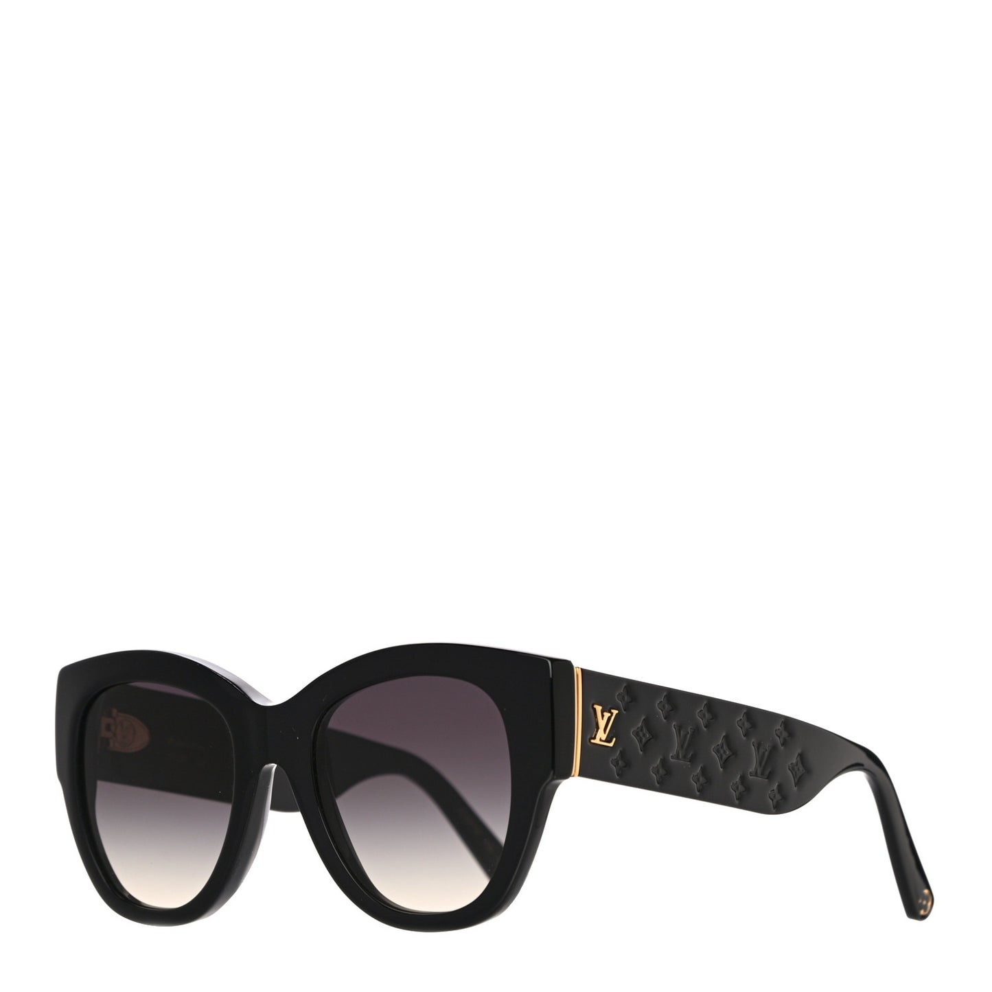 Acetate LV Empreinte Round Sunglasses Z1607W Black