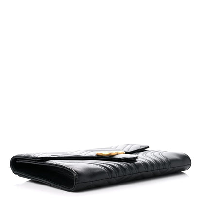 Gucci Calfskin Matelasse GG Marmont Clutch Black 4 of 12