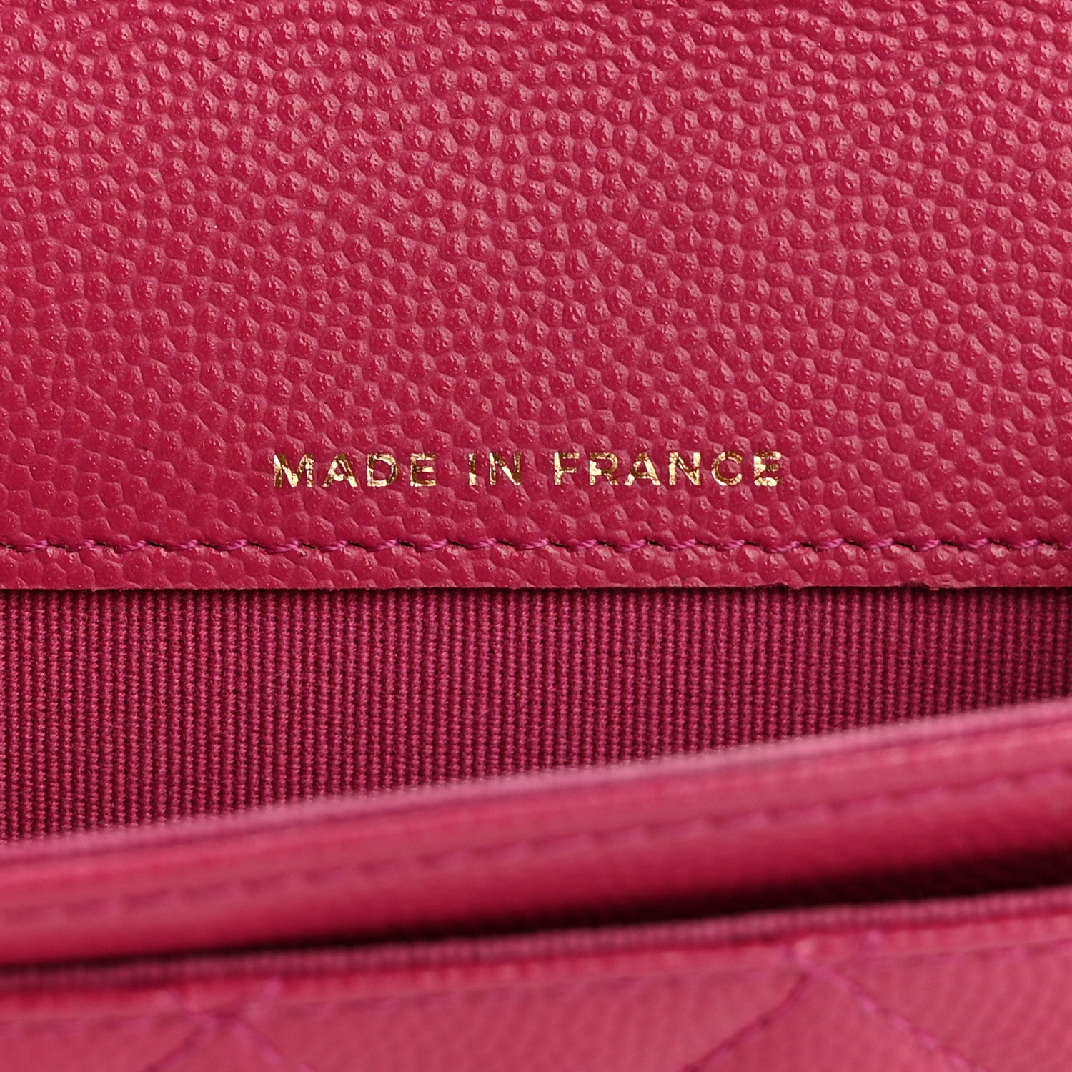 Chanel Caviar Quilted Flap Card Holder Wallet Dark Pink 6 of 9