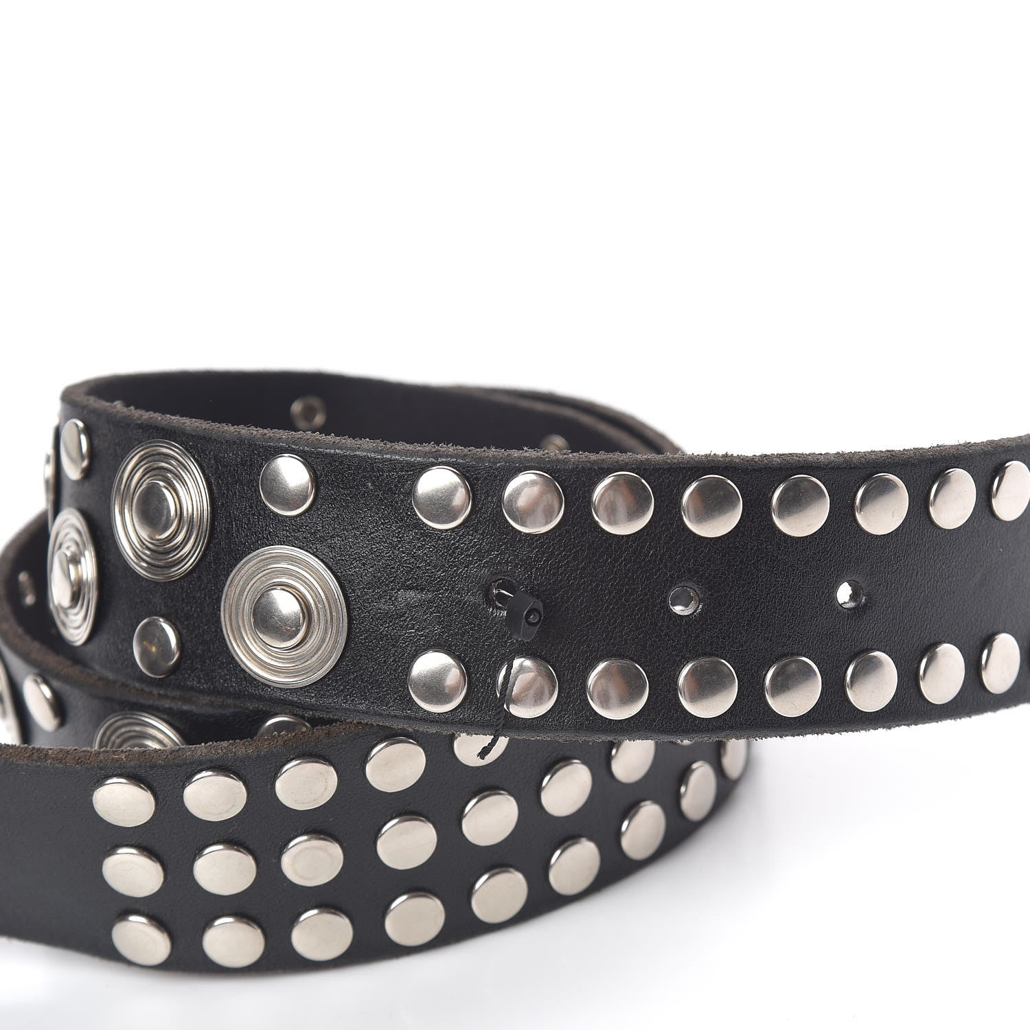 Gucci Calfskin Studded Double G 40mm Belt 90 36 Black 4 of 7