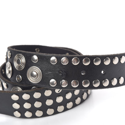 Gucci Calfskin Studded Double G 40mm Belt 90 36 Black 4 of 7