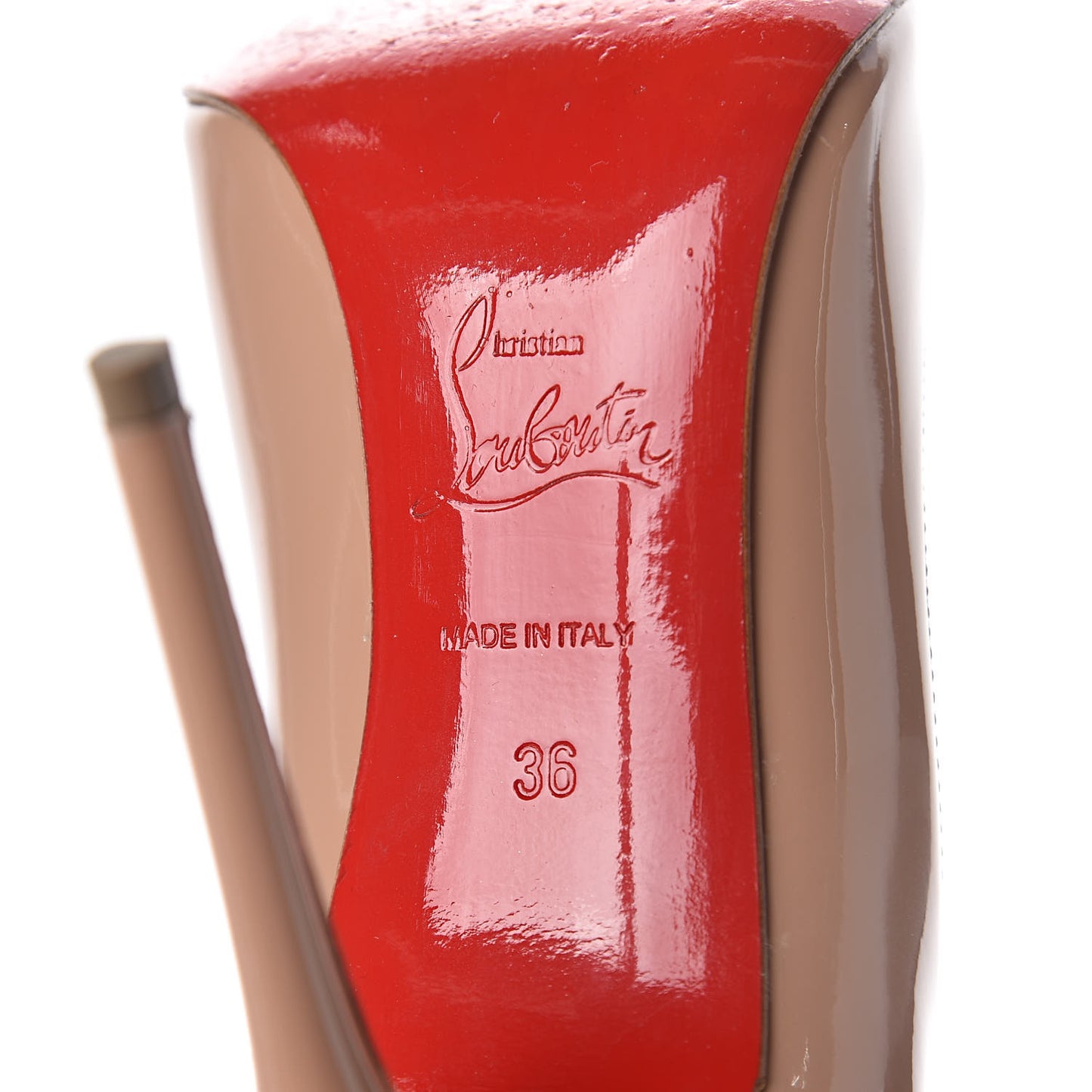 Patent Pigalle Follies 100 Pumps 36 Nude
