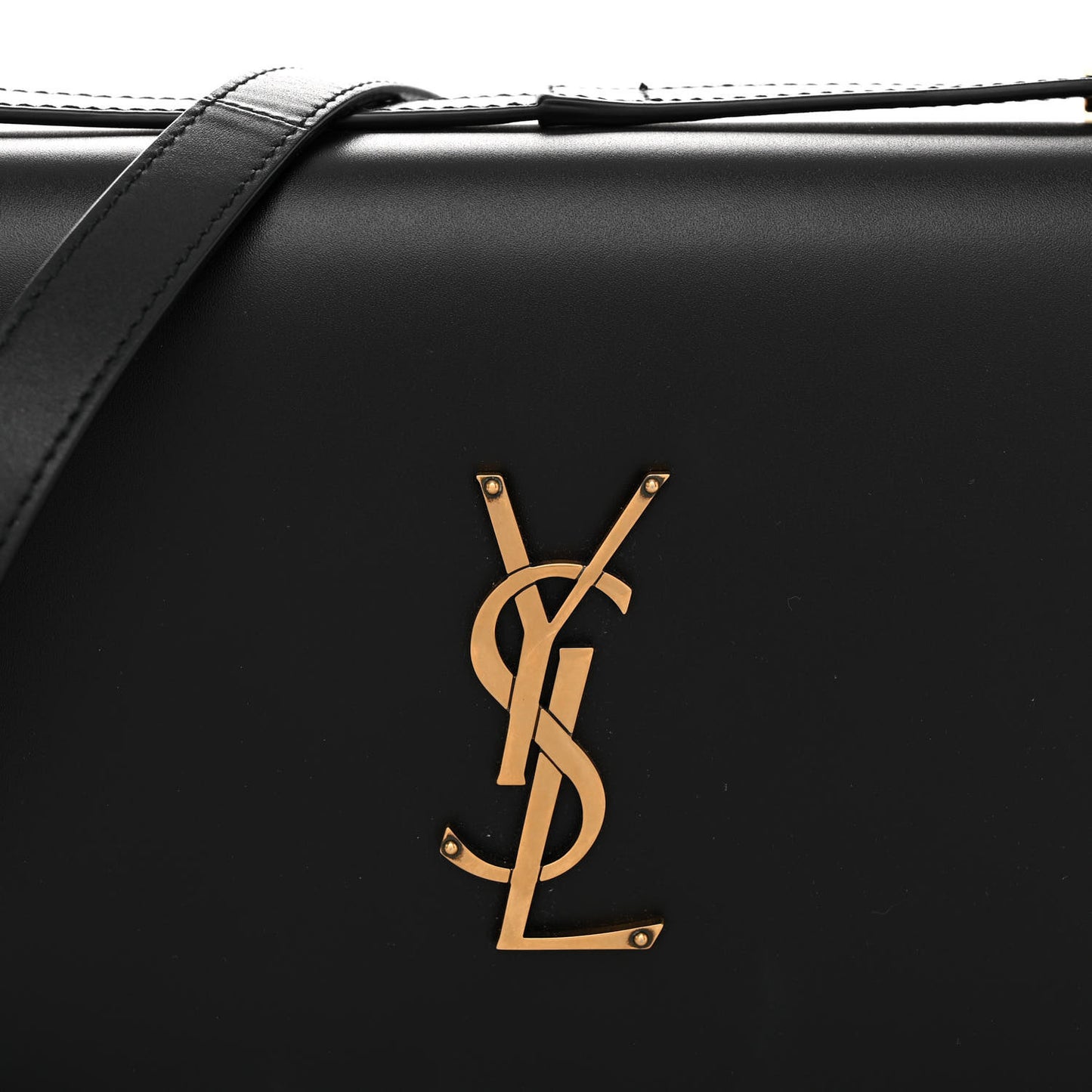 Calfskin Monogram Small Dylan Shoulder Bag Black