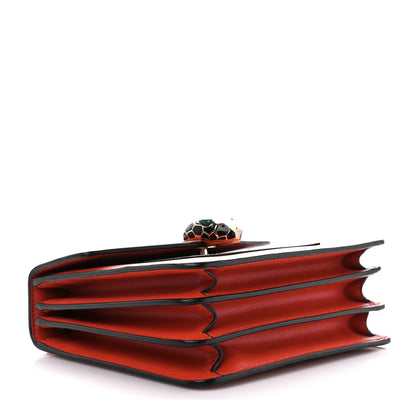 Bulgari Calfskin Serpenti Forever Top Handle Reef Coral 5 of 12