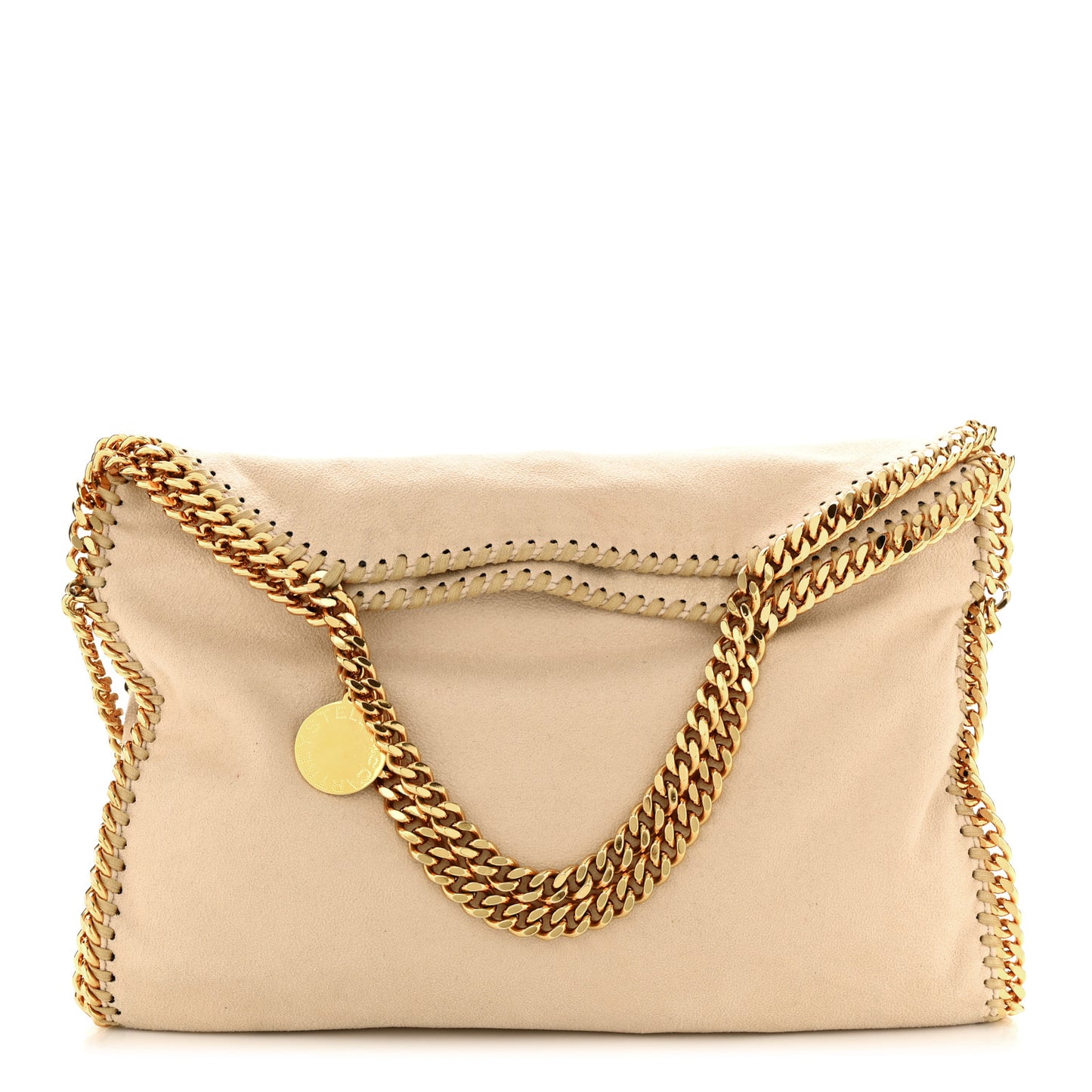 Shaggy Deer Small Falabella Tote Nude