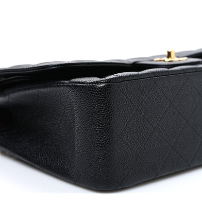 Chanel Caviar Quilted Jumbo Double Flap Black 9 of 10