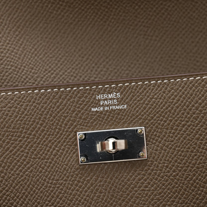 Hermes Epsom Kelly Longue Wallet Etoupe 6 of 11