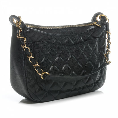 Chanel Caviar Quilted Hobo Bag Black 3 of 7
