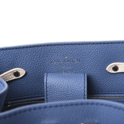 Louis Vuitton Calfskin Lockme Bucket Blue Jean 9 of 10