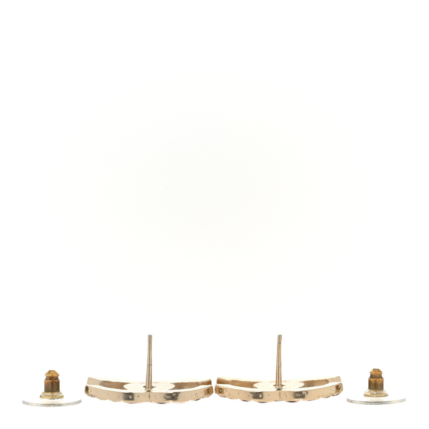 Chanel Metal Gripoix Along The Nile Earrings Gold Purple 3 of 4