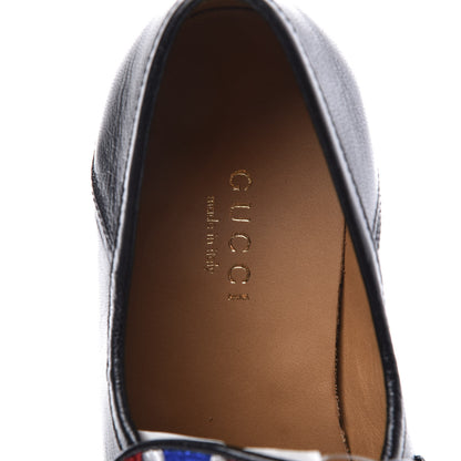 Gucci Lambskin Union Jack Horsebit Loafer Pumps 35.5 Black 8 of 12