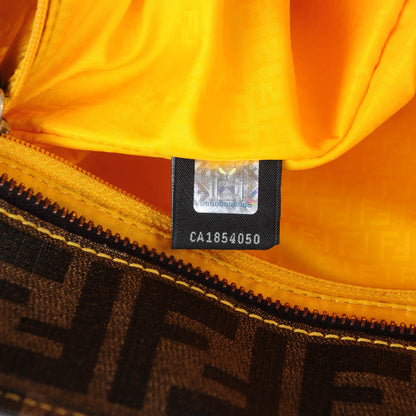 Fendi Zucca Spalmati Medium Roll Tote Tobacco Giallo 8 of 16