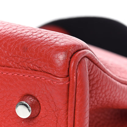Hermes Taurillon Clemence Retourne Kelly 35 Rouge Casaque 15 of 15