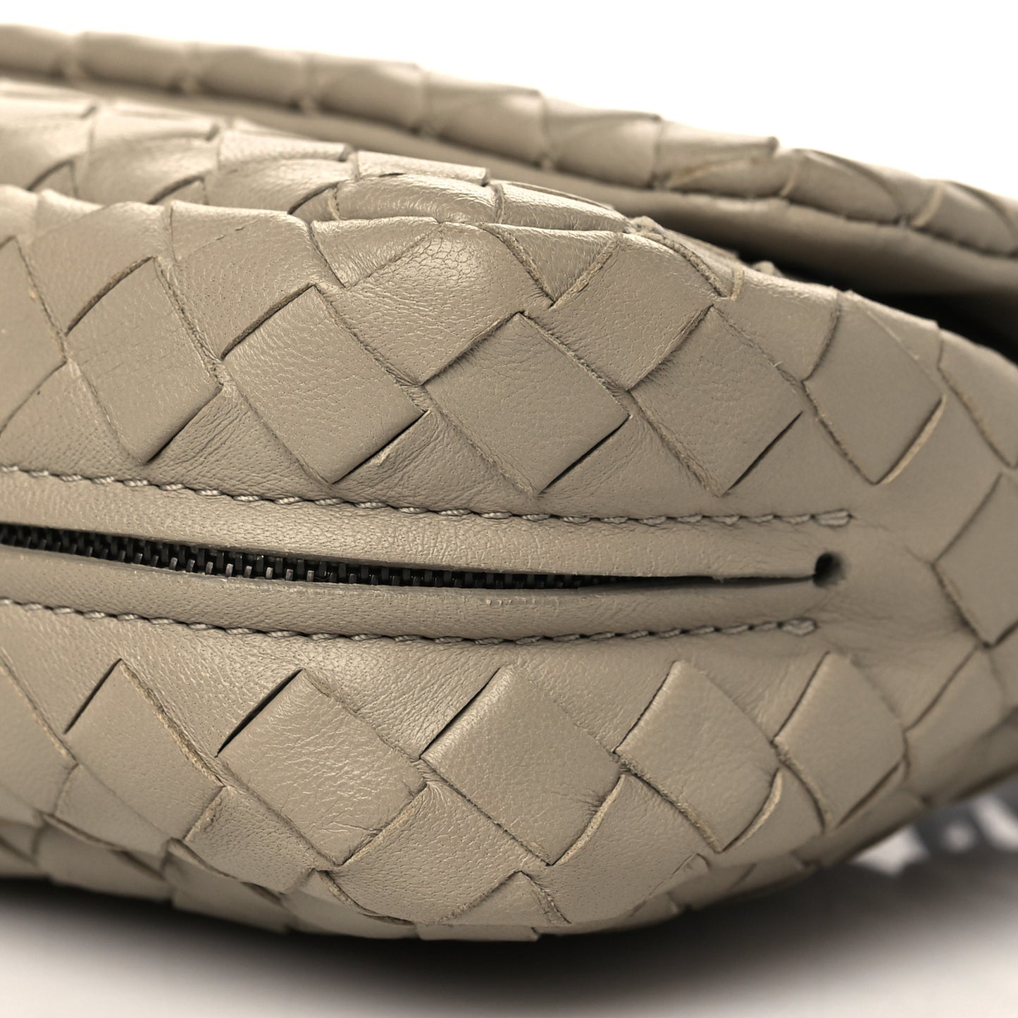 Nappa Intrecciato Small Chain Crossbody Maple