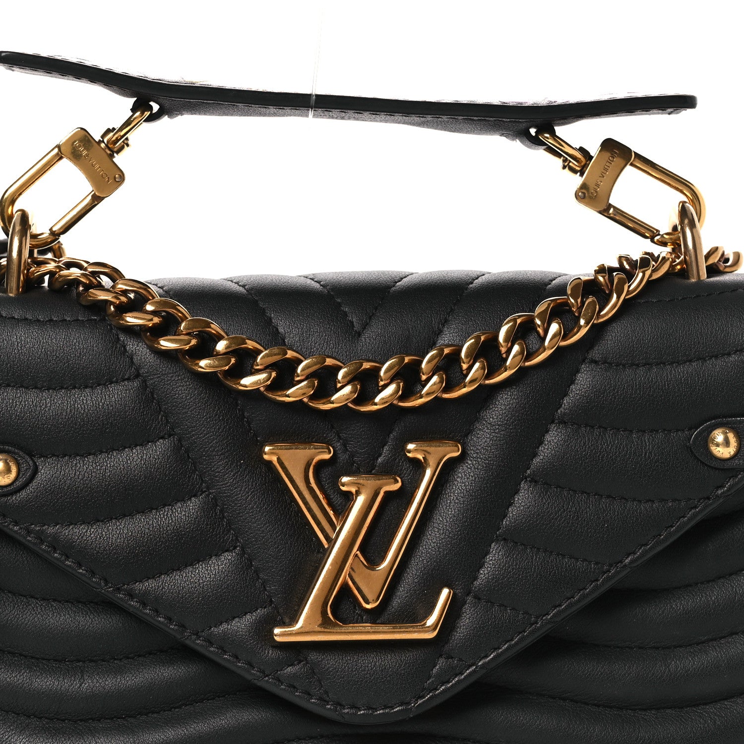 Louis Vuitton Calfskin New Wave Chain PM Black 8 of 12