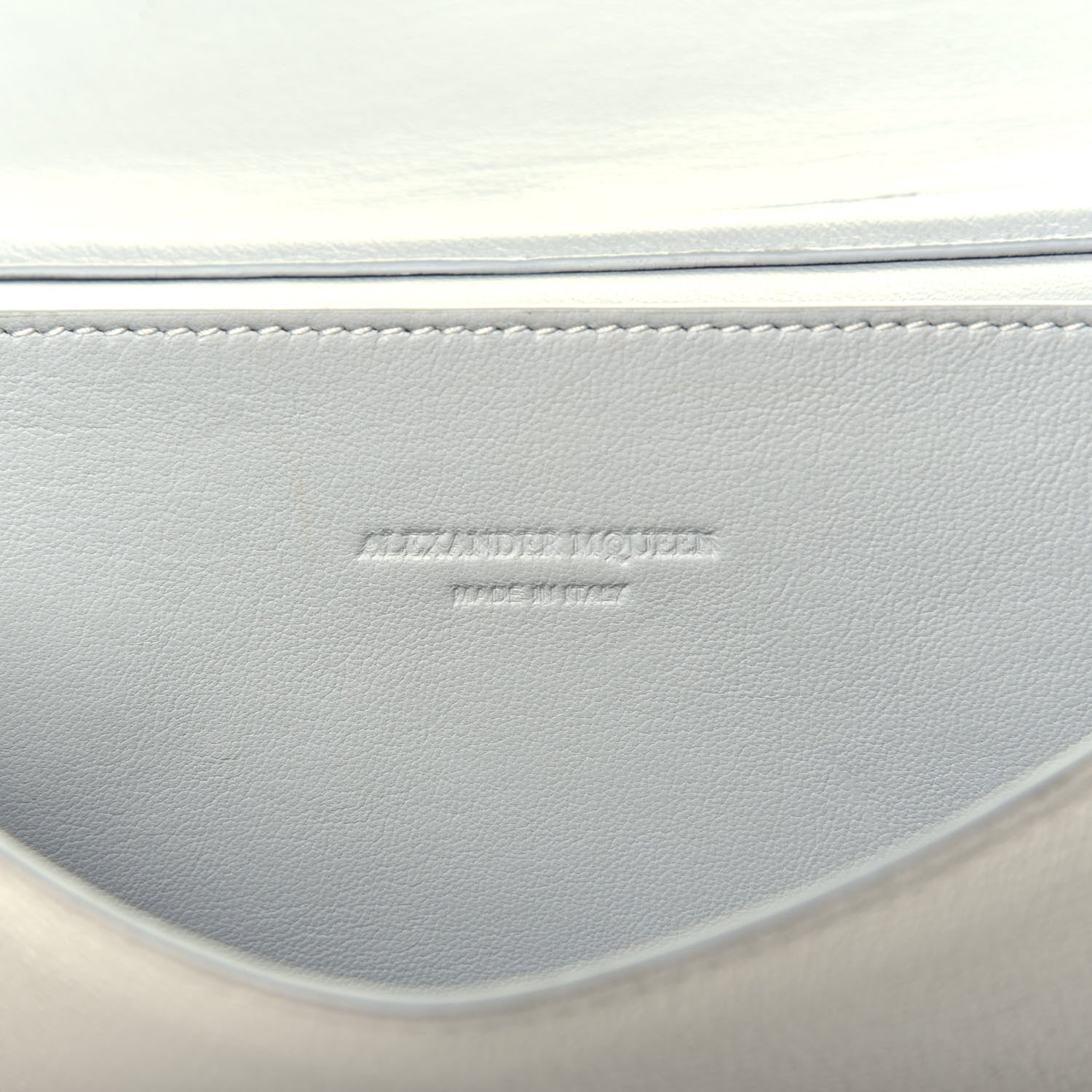 Alexander McQueen Calfskin Insignia Pouch White 6 of 9