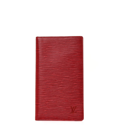 Louis Vuitton Epi Porte-Cartes Credit Yen Wallet Castillan Red 1 of 9